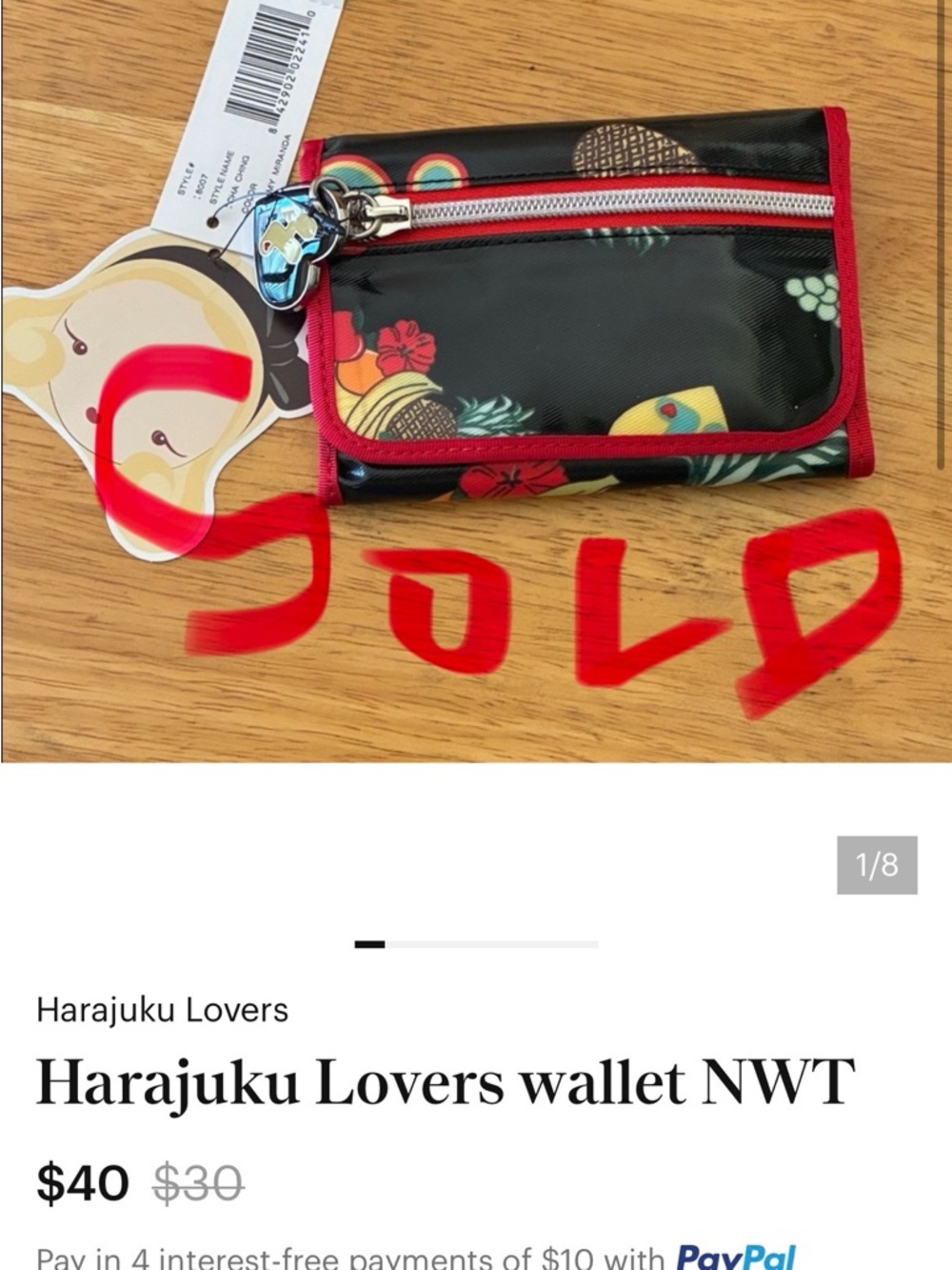 Harajuku Lovers wallet NWT